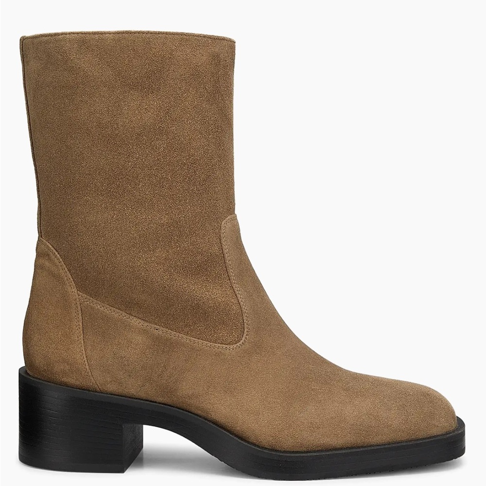 Stuart Weitzman Khaki Suede Boots Booties